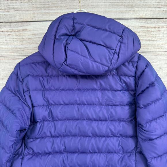 The North Face Goose Down 600 Puffer Jacket Womens Small Purple Hooded - Picture 4 of 13